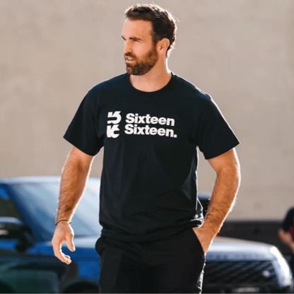 Andrew Ladd in Sixteen Sixteen shirt